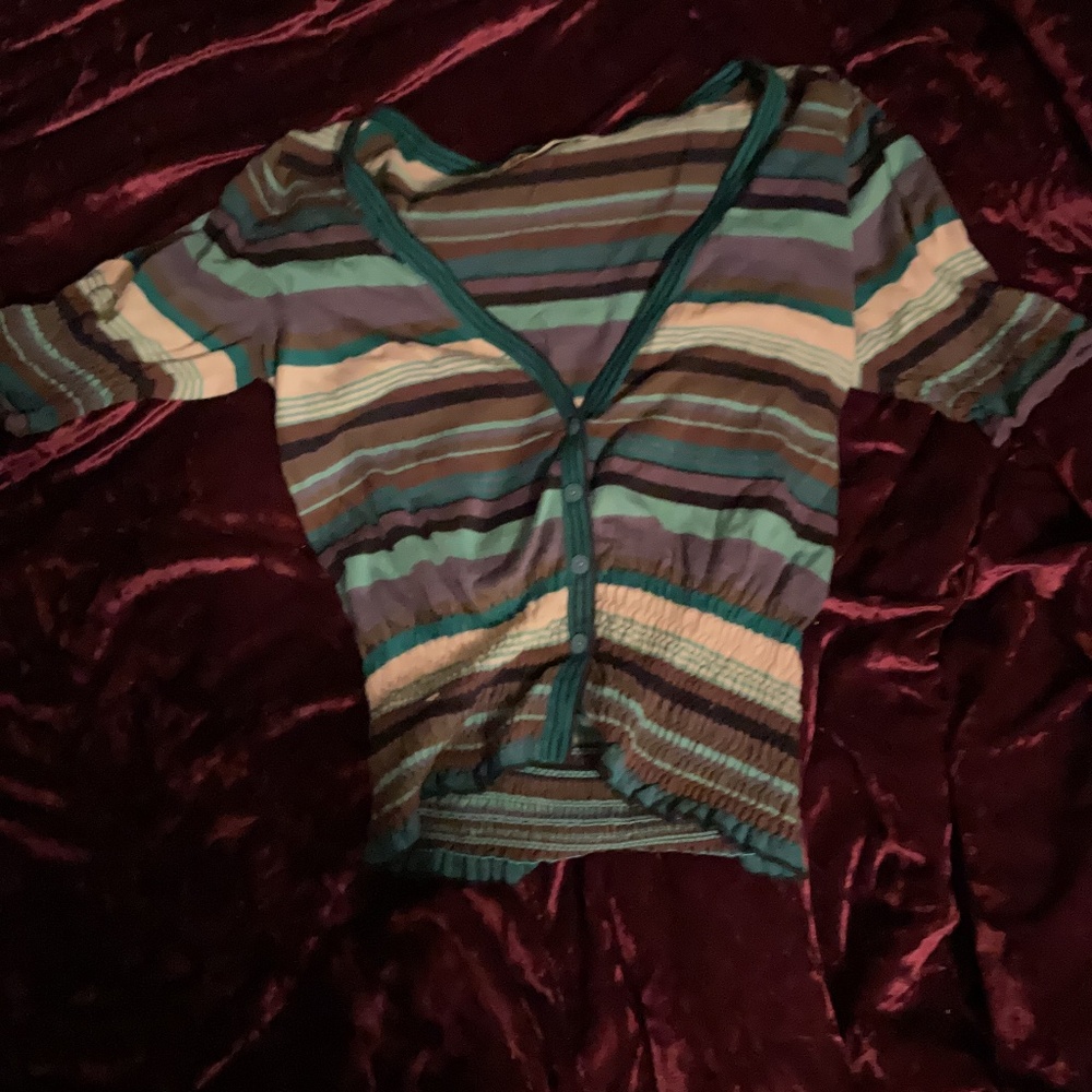 Small Y2K blue top